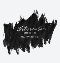 Black hand painted brush stroke grunge Royalty Free Vector