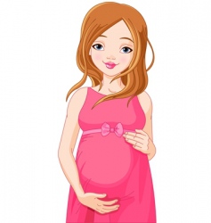 Pregnant woman Royalty Free Vector Image - VectorStock