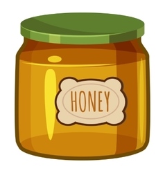 Jar of honey icon cartoon style Royalty Free Vector Image