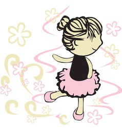 Cute Little Ballerina Royalty Free Vector Image Cute Little Ballerina Royalty Free Vector Image
