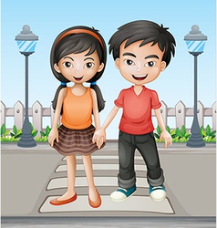 Boy Girl Holding Hands Drawing Vector Images Over 1 0