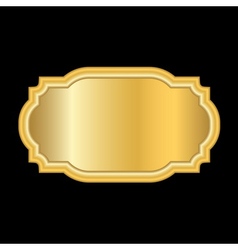 Gold frame beautiful golden white Royalty Free Vector Image