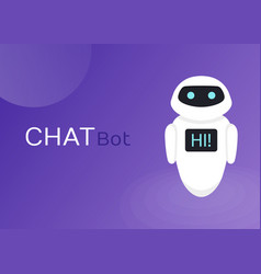 Chat bot robot virtual assistance Royalty Free Vector Image