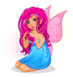 Pink fairy Royalty Free Vector Image - VectorStock