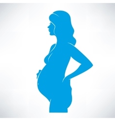 Pregnant woman symbol stylized sketch Royalty Free Vector