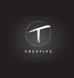 Gs brush letter logo design artistic handwritten Vector Image