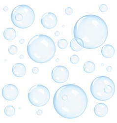 Blue soap bubbles Royalty Free Vector Image - VectorStock