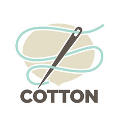 Cotton labels or logo for pure 100 percent natural vector
