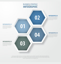 4 modern and clean hexagon design elements Vector Image 4 modern and clean hexagon design elements Vector Image