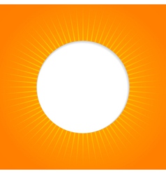 Abstract orange background with sun rays Vector Image