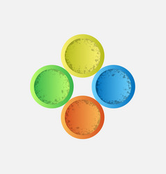 Abstract circle company logo Royalty Free Vector Image