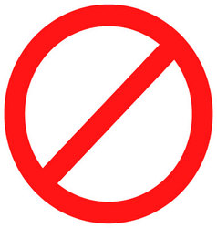 Ban cars sign flat icon Royalty Free Vector Image