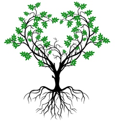 Tree silhouette without leaf Royalty Free Vector Image