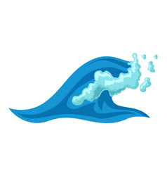 Wave with sea foam Royalty Free Vector Image - VectorStock