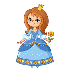 Medieval princess cartoon design Royalty Free Vector Image