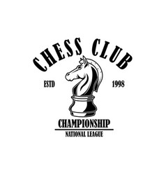 Chess king logo design Royalty Free Vector Image