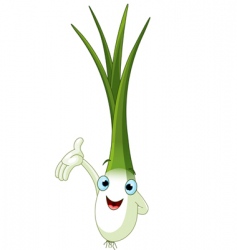 Cartoon lettuce character Royalty Free Vector Image