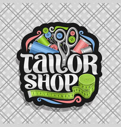 Button needle and pin tailor shop design Vector Image