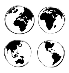 World Drawing Royalty Free Vector Image - VectorStock