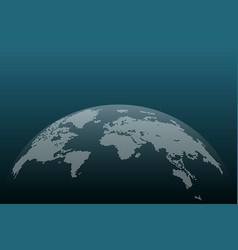 Dots world map isolated Royalty Free Vector Image
