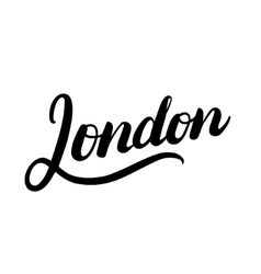 London hand lettering and doodles elements Vector Image