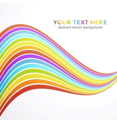 Abstract rainbow wave background Royalty Free Vector Image