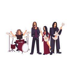 Heavy metal drummer Royalty Free Vector Image - VectorStock