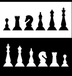 Chess team black Royalty Free Vector Image - VectorStock