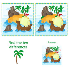 Find ten differences Royalty Free Vector Image