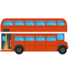 Cartoon doubledecker Royalty Free Vector Image