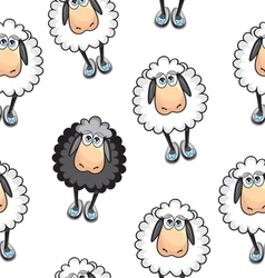 Sheep seamless pattern Royalty Free Vector Image
