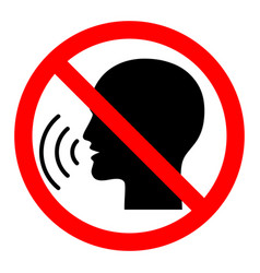 No Shouting Sign Vector Images (over 190)