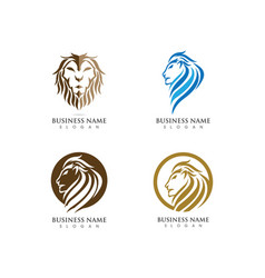 Lion silhouette Royalty Free Vector Image - VectorStock