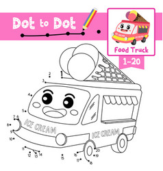 Dot to dot educational game and coloring book Vector Image