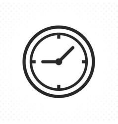 Circle watch face isolated 9 oclock Royalty Free Vector