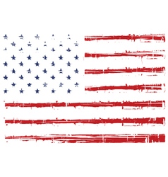 Grunge american flag Royalty Free Vector Image