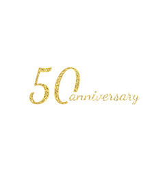 50 Anniversary Logo Concept 50th Years Birthday Vector Image