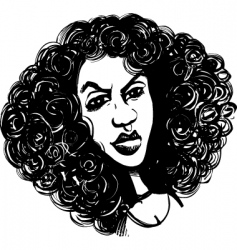 Draw Curly Hair Girl Vector Images Over 1 0