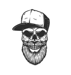 Skull with Beard Cap Vector Images (over 1,100)