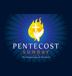 Pentecost sunday Royalty Free Vector Image - VectorStock