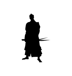 Samurai warriors silhouette set Royalty Free Vector Image