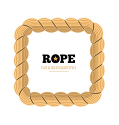 Set of rope with flat style for brush stroke Vector Image