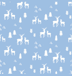 Deer forest background Royalty Free Vector Image