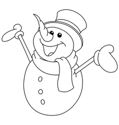 Snowman Drawing Vector Images Over 7 000