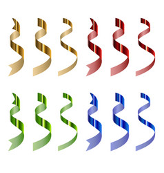 Set of vintage ribbons Royalty Free Vector Image