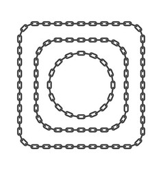 Black round chain Royalty Free Vector Image - VectorStock