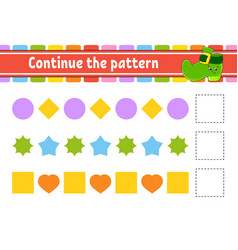 Continue the pattern education developing Vector Image