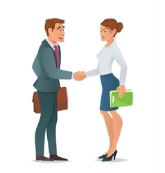 Business men shaking hands Royalty Free Vector Image