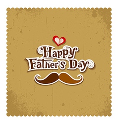 Happy father day lettering Greeting Card Vector Image