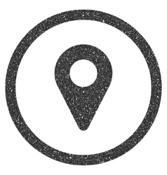 Airport Map Marker Icon Rubber Stamp Royalty Free Vector